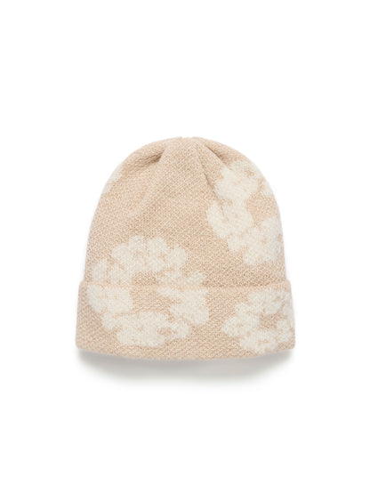Denim Tears Cotton Wreath Alpaca Wool Knit Beanie Beige