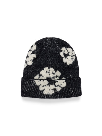 Denim Tears Cotton Wreath Alpaca Wool Knit Beanie Black