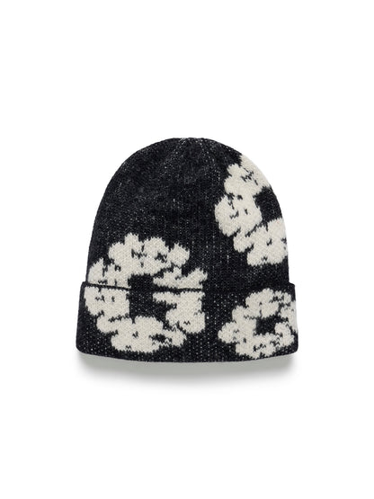 Denim Tears Cotton Wreath Alpaca Wool Knit Beanie Black