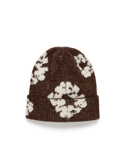 Denim Tears Cotton Wreath Alpaca Wool Knit Beanie Brown