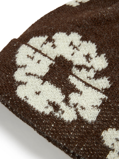 Denim Tears Cotton Wreath Alpaca Wool Knit Beanie Brown