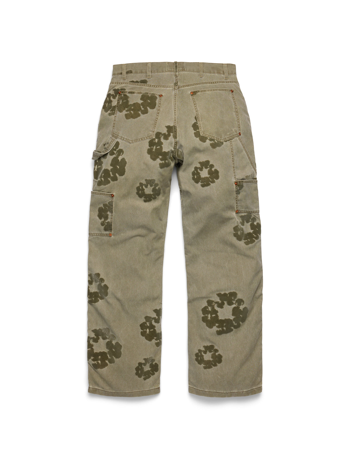 Denim Tears Cotton Wreath Flocked Carpenter Pant