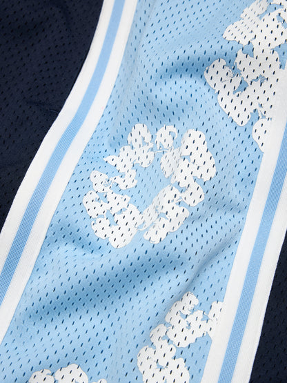 Denim Tears Cotton Wreath 90s Basketball Shorts Blue
