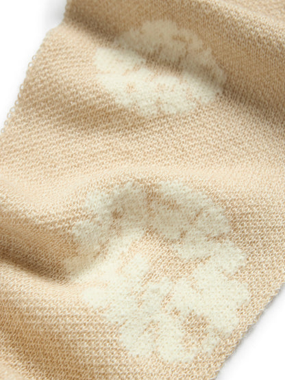 Denim Tears Cotton Wreath Scarf Beige