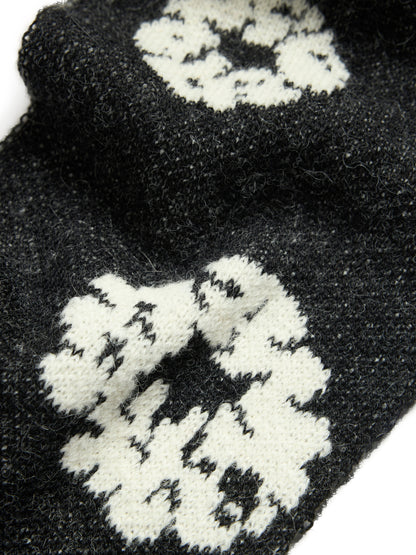 Denim Tears Cotton Wreath Scarf Black