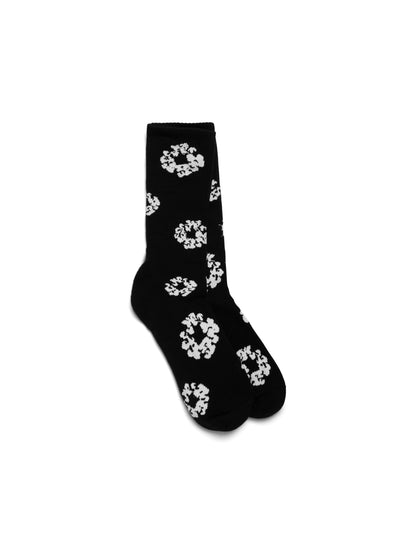 Denim Tears Cotton Wreath Socks Black