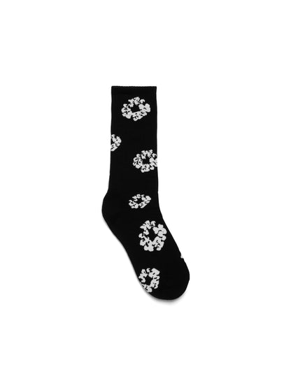 Denim Tears Cotton Wreath Socks Black