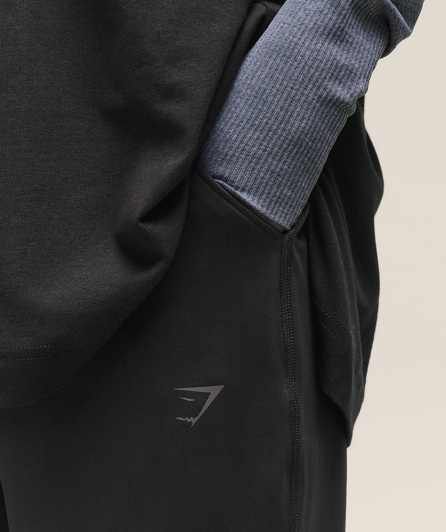 Women's Gymshark Covered Joggers Black