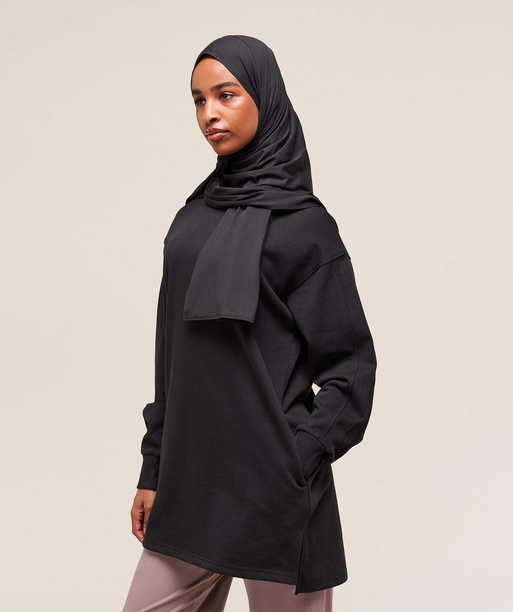 Women's Gymshark Covered Pullover Black