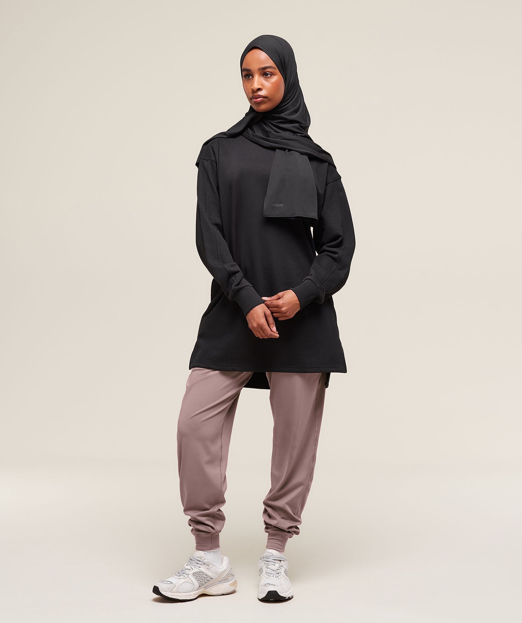 Women's Gymshark Covered Pullover Black