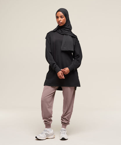 Women's Gymshark Covered Pullover Black