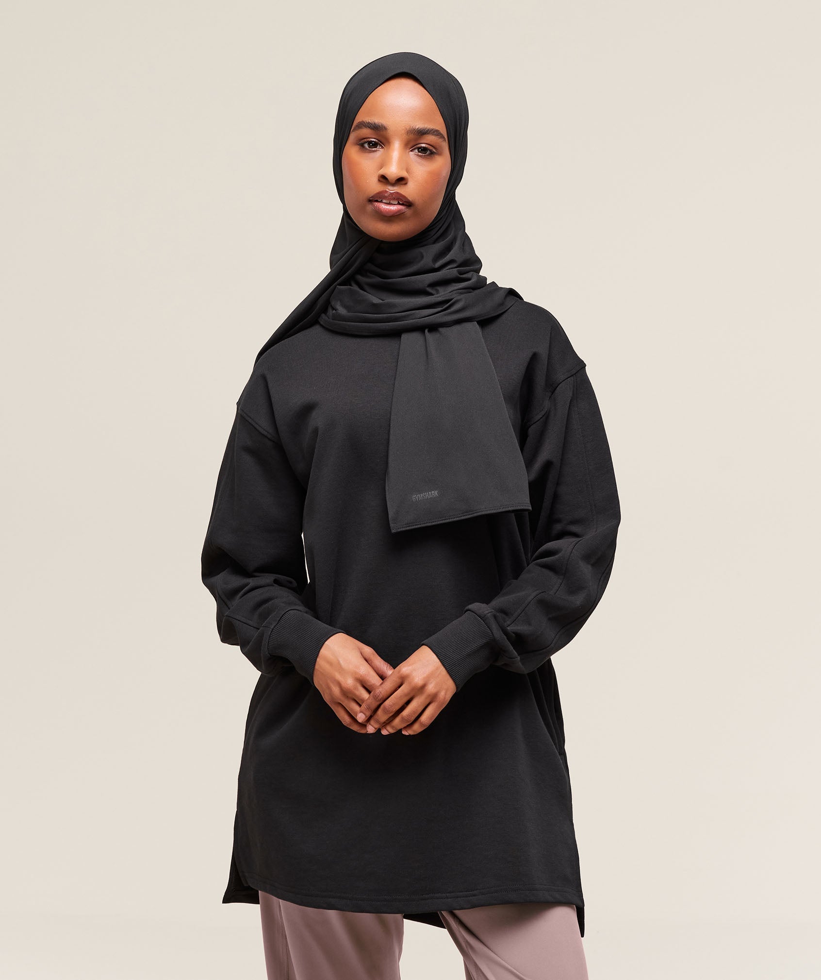 Women's Gymshark Covered Pullover Black