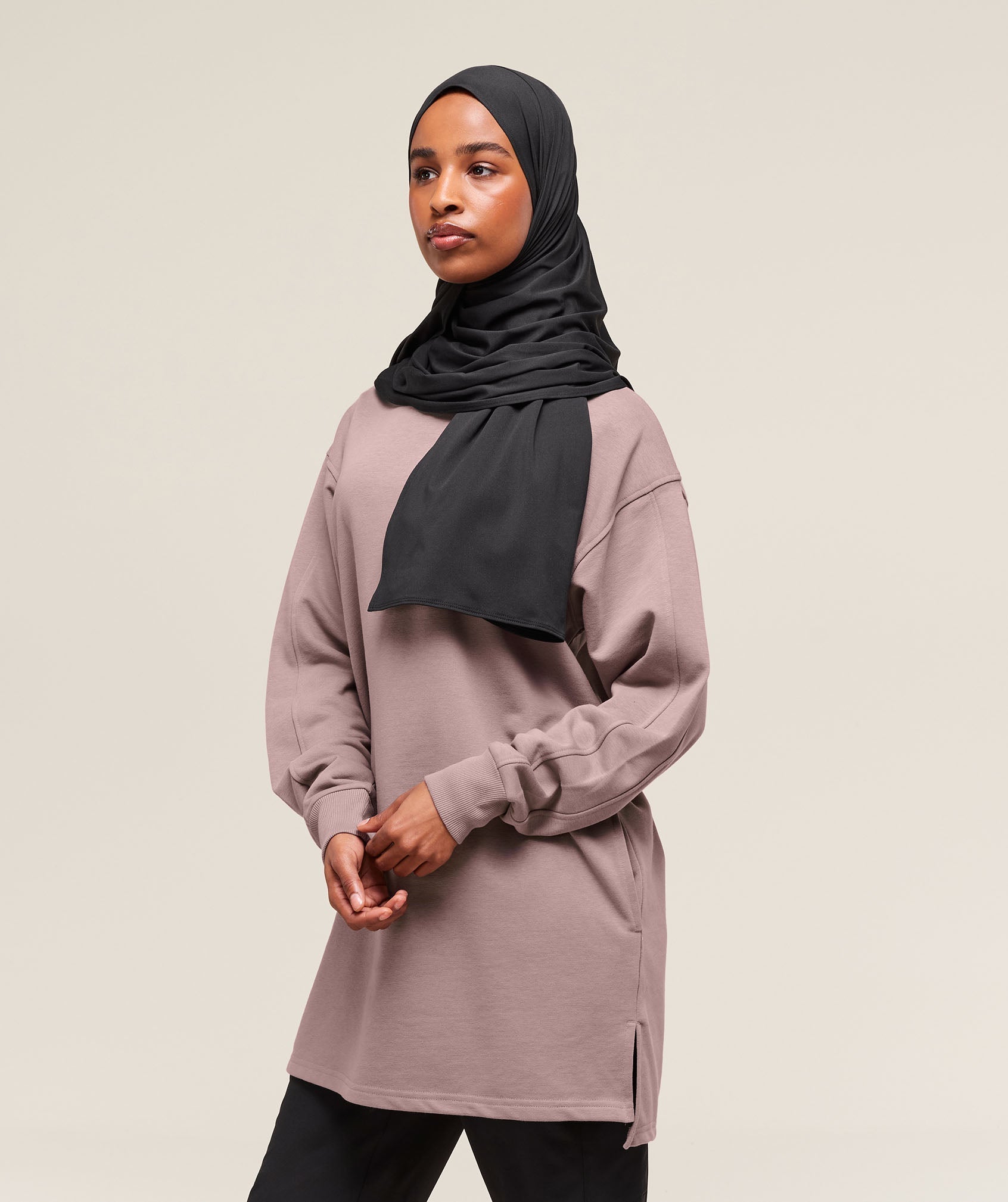 Women's Gymshark Covered Pullover Washed Mauve
