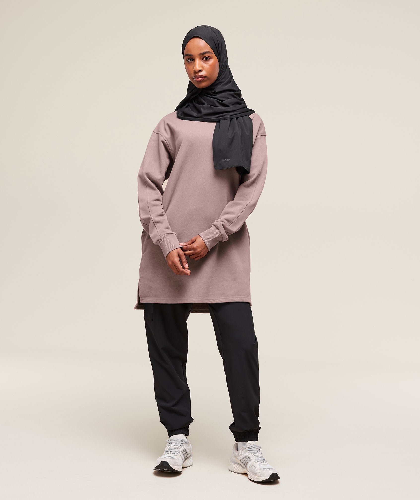 Women's Gymshark Covered Pullover Washed Mauve