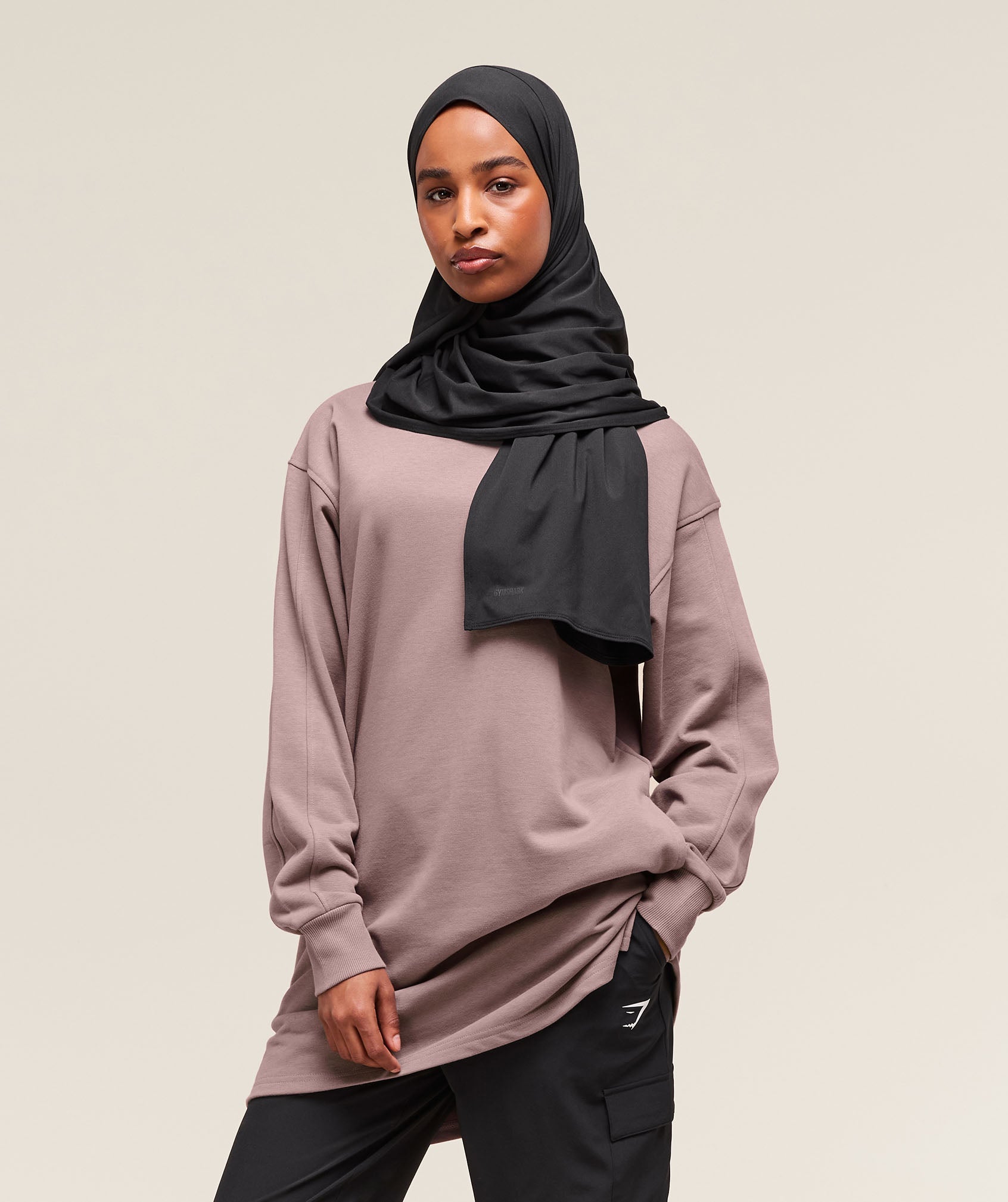 Women's Gymshark Covered Pullover Washed Mauve