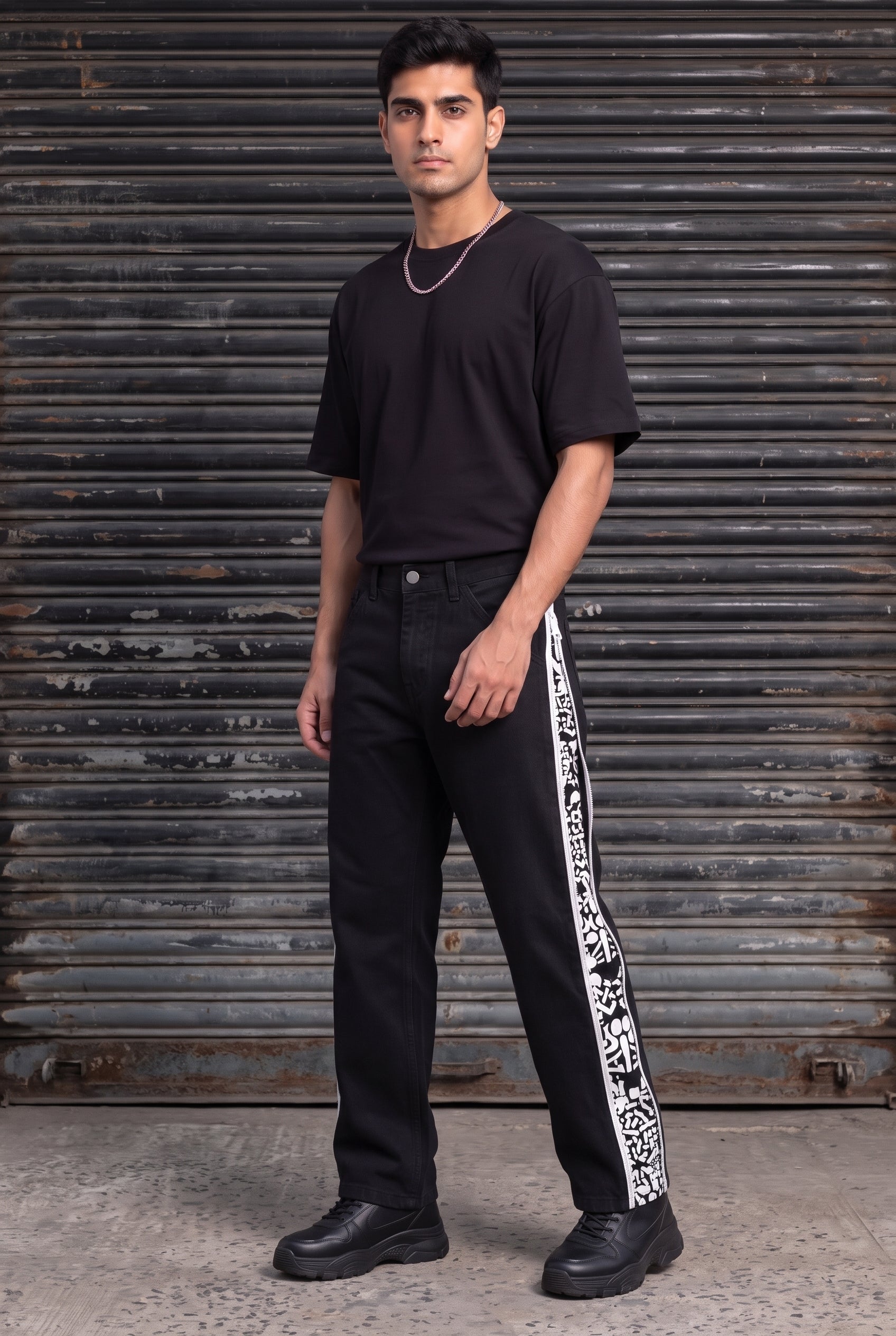 DAY TO NIGHT DENIM BLACK MEN'S PANTS [50/50 LIMITED EDITION]