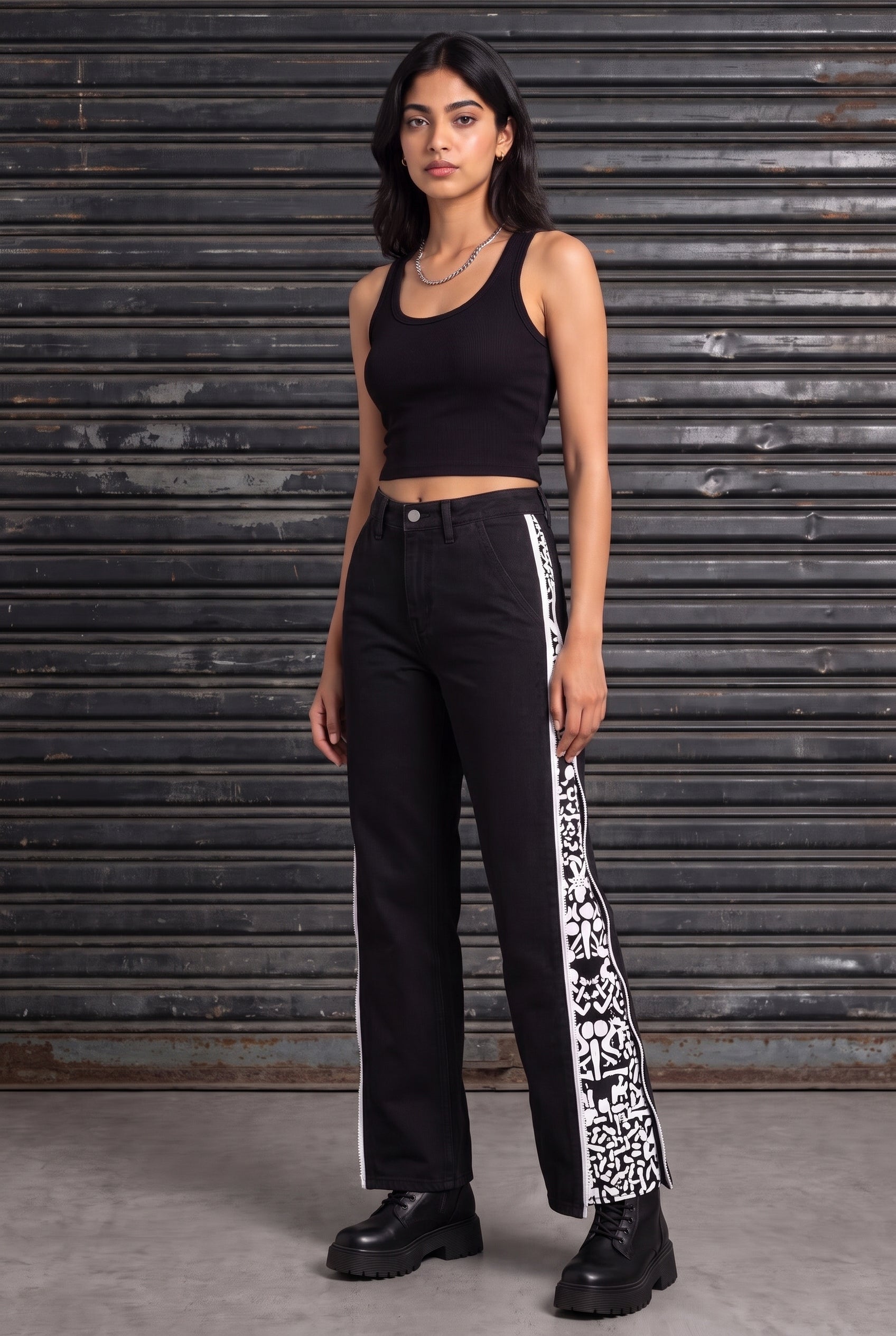 DAY TO NIGHT DENIM BLACK WOMEN'S PANT [50/50 LIMITED EDITION]