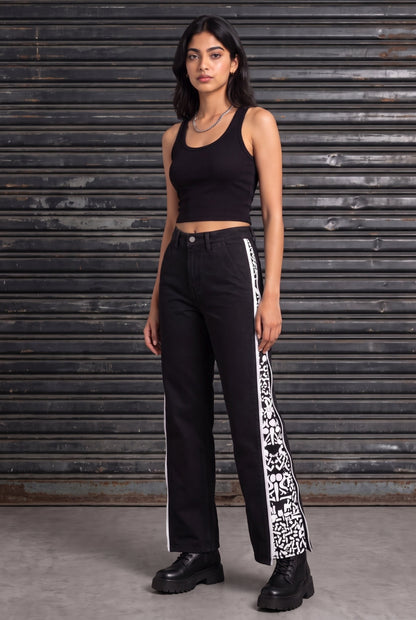 DAY TO NIGHT DENIM BLACK WOMEN'S PANT [50/50 LIMITED EDITION]