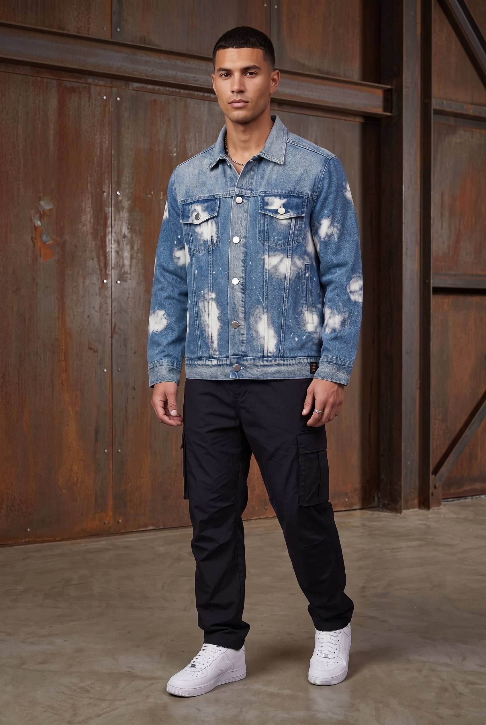 BLUE CLOUD DENIM MEN'S JACKET