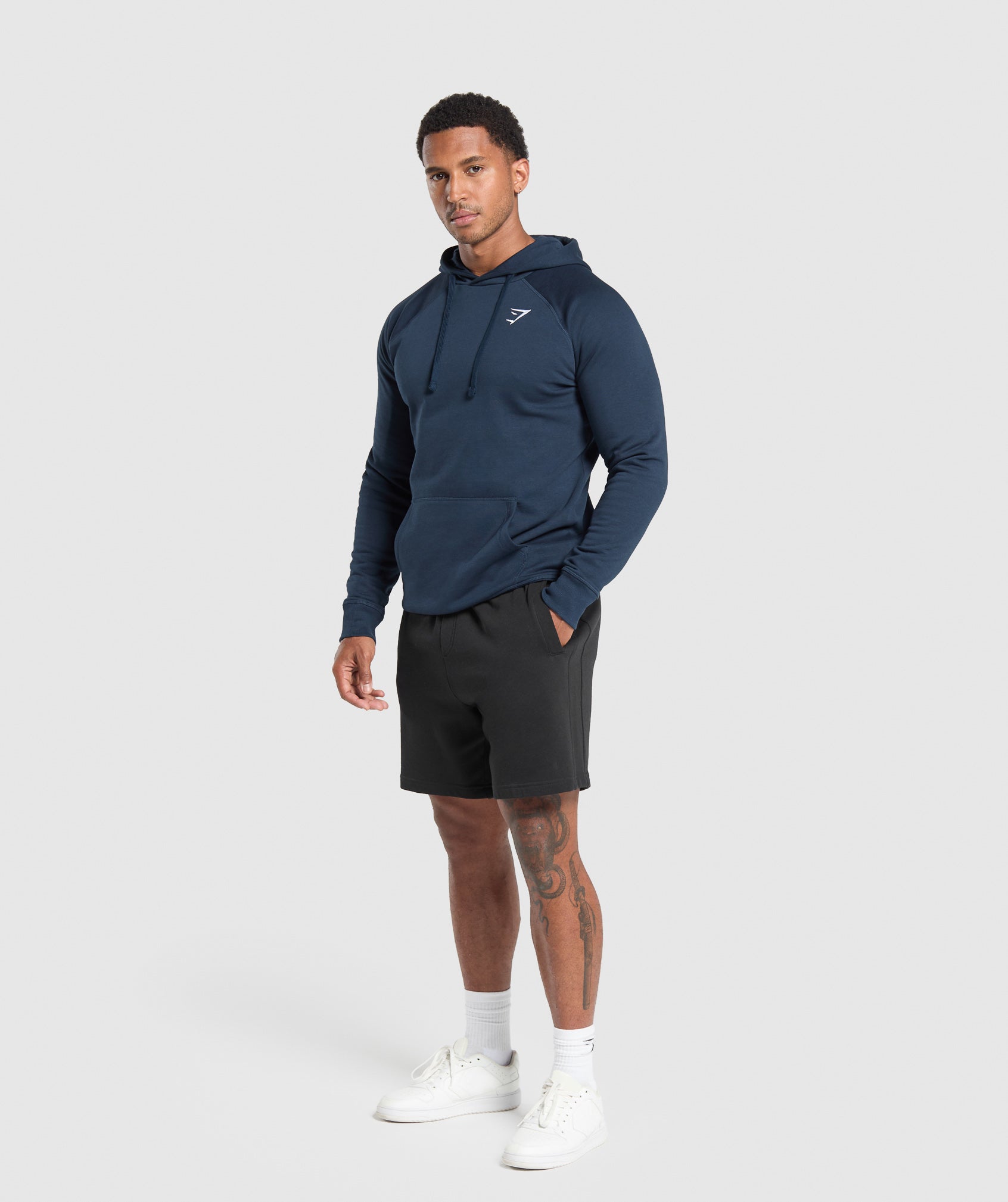 Gymshark Crest Hoodie Navy
