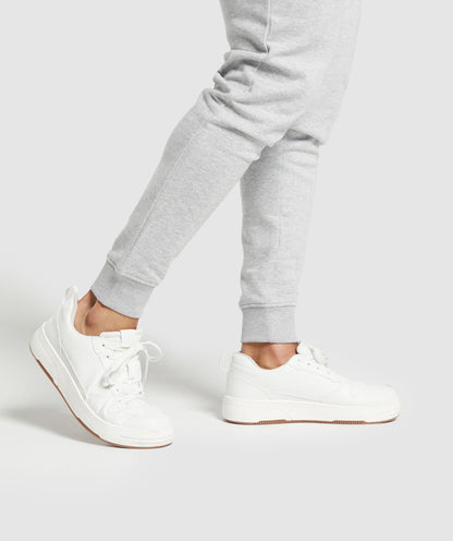 Gymshark Crest Joggers Light Grey Marl