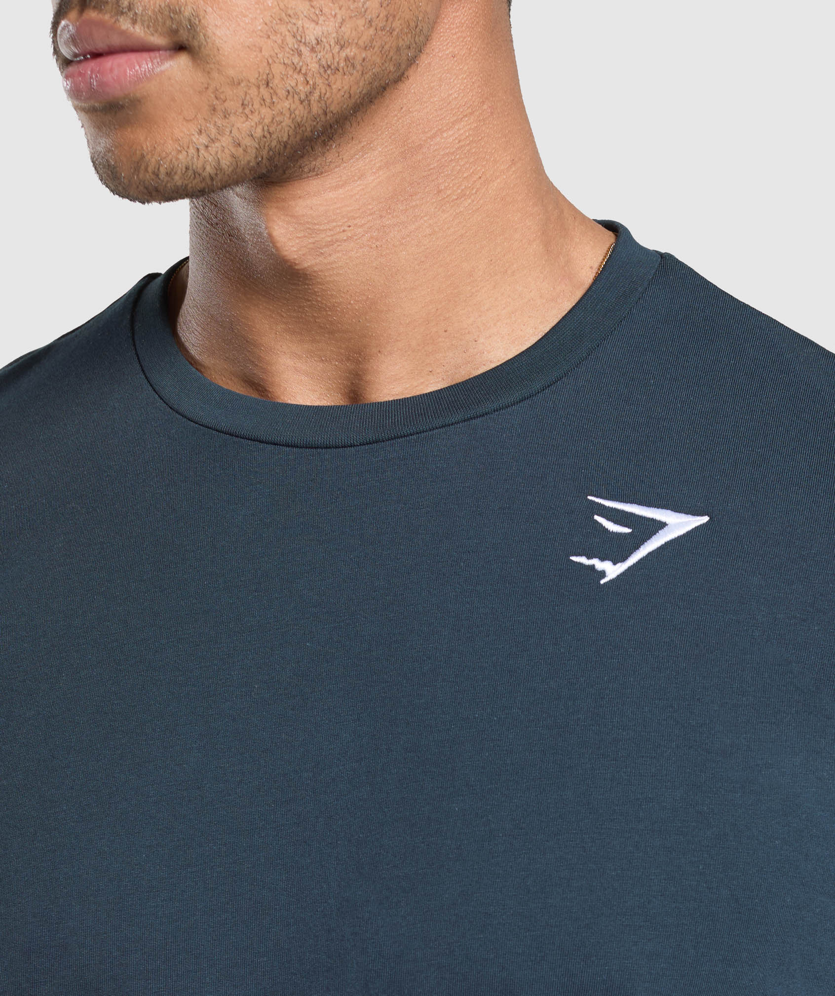 Gymshark Crest Long Sleeve T-Shirt Navy