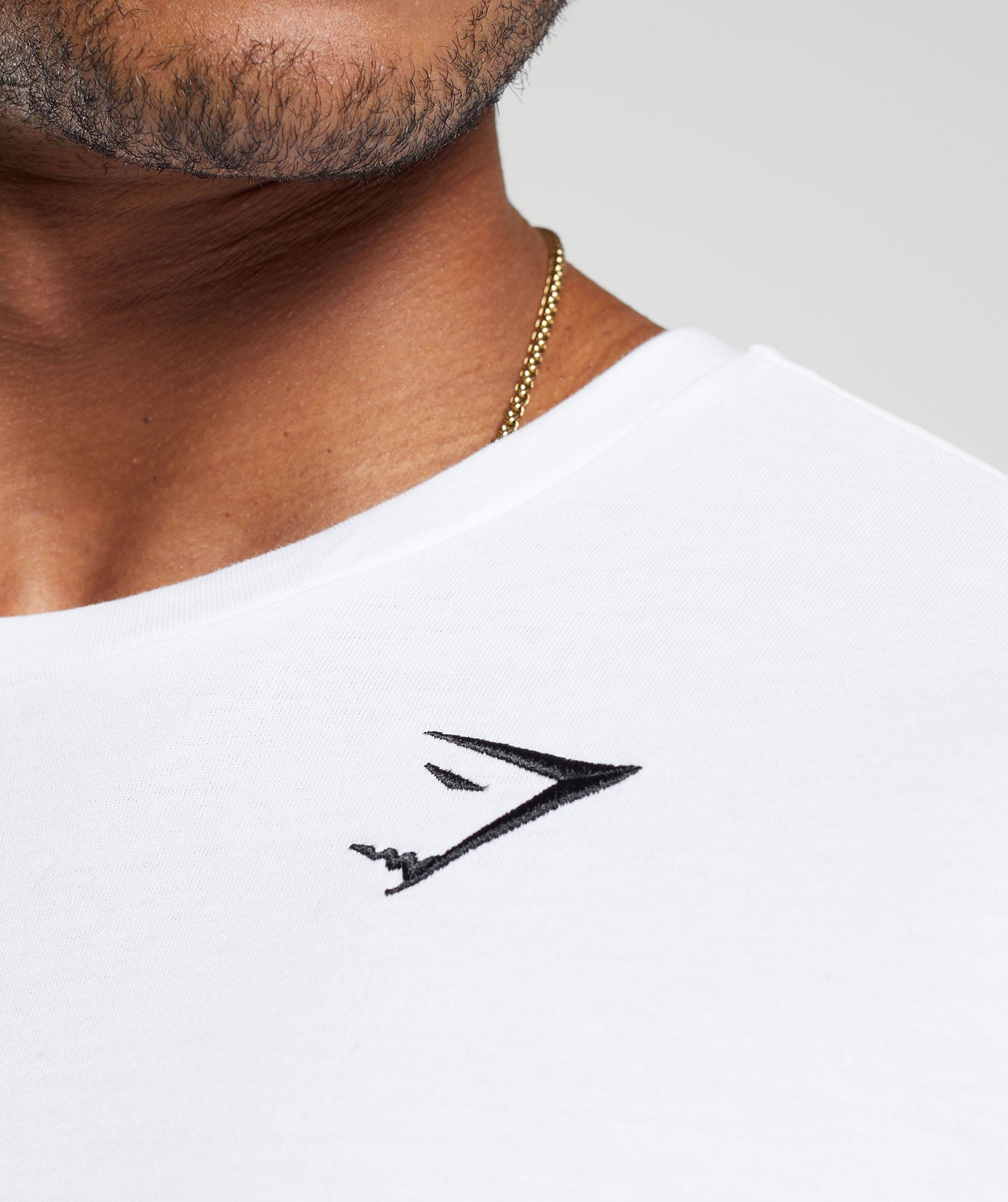 Gymshark Crest Long Sleeve T-Shirt White
