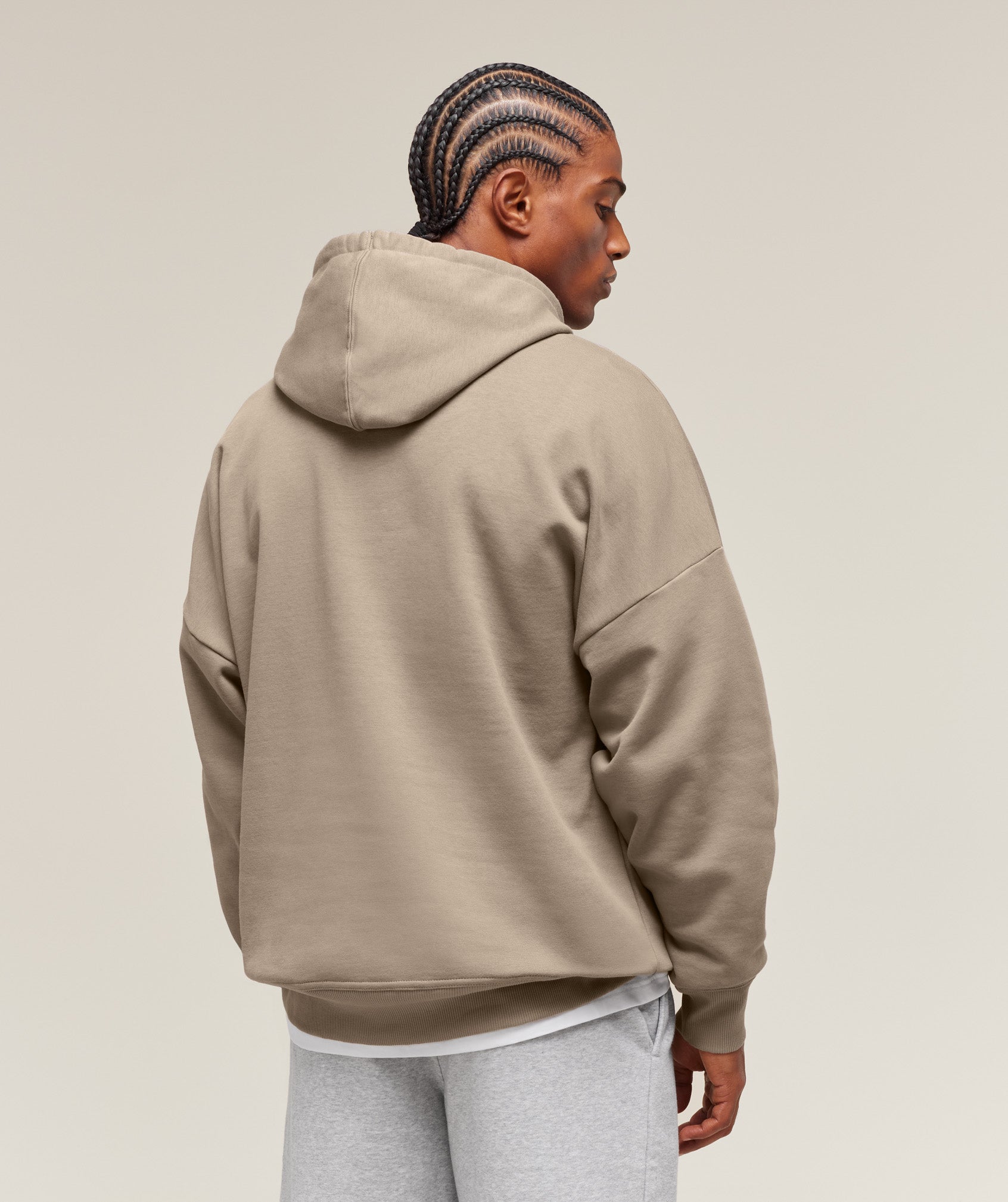 Gymshark Crest Oversized Hoodie Lifestyle Brown