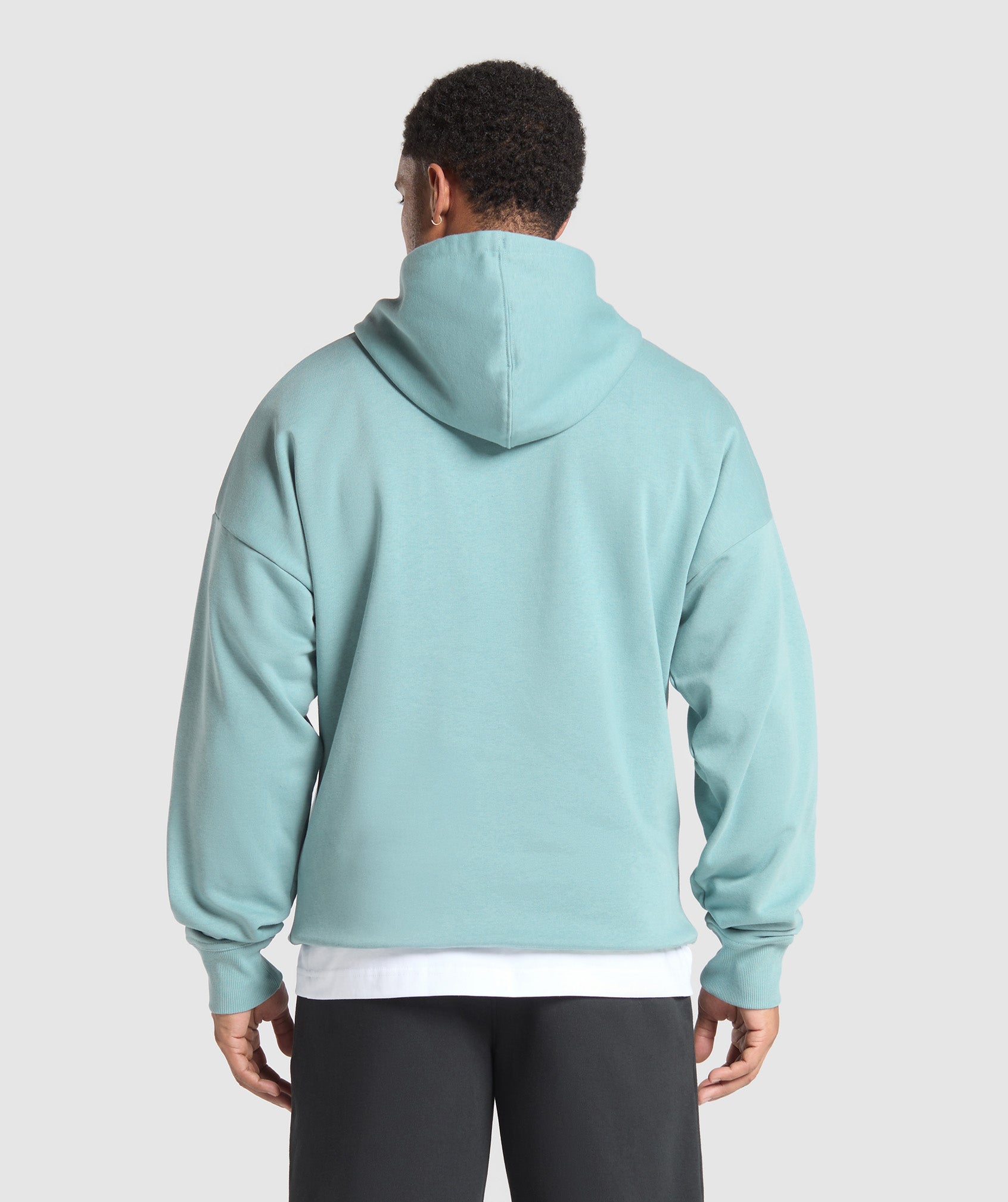 Gymshark Crest Oversized Hoodie Rest Blue