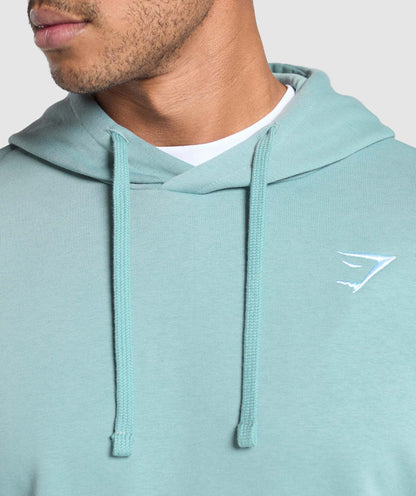 Gymshark Crest Oversized Hoodie Rest Blue