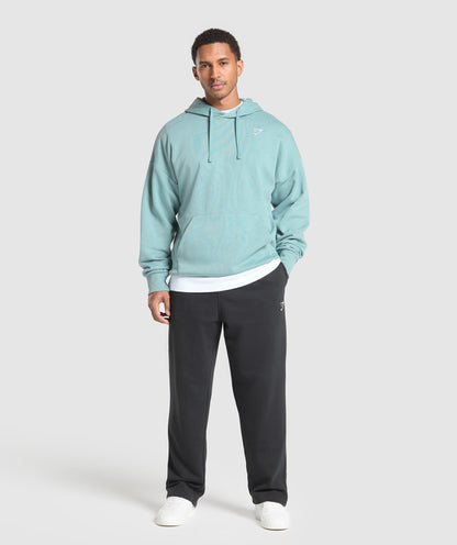 Gymshark Crest Oversized Hoodie Rest Blue
