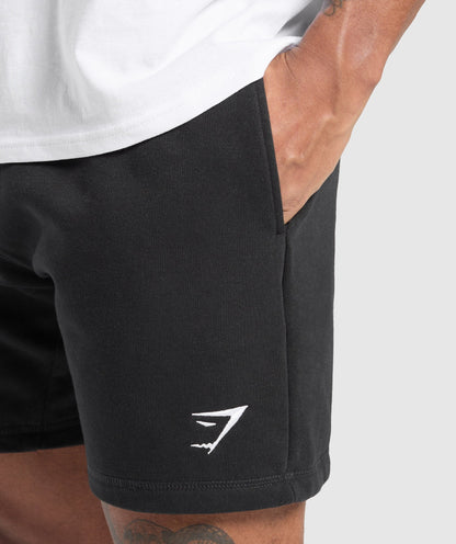 Gymshark Crest 7" Shorts Black