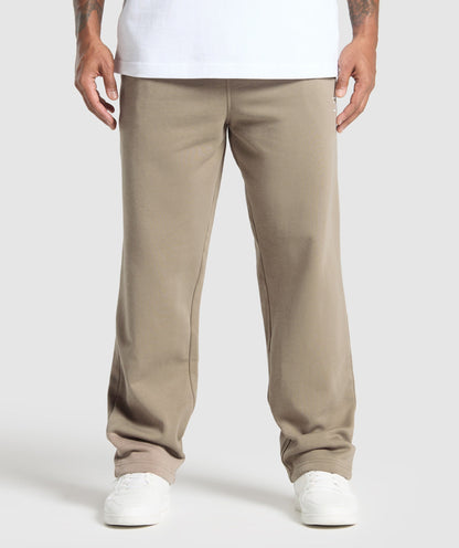 Gymshark Crest Straight Leg Joggers Lifestyle Brown