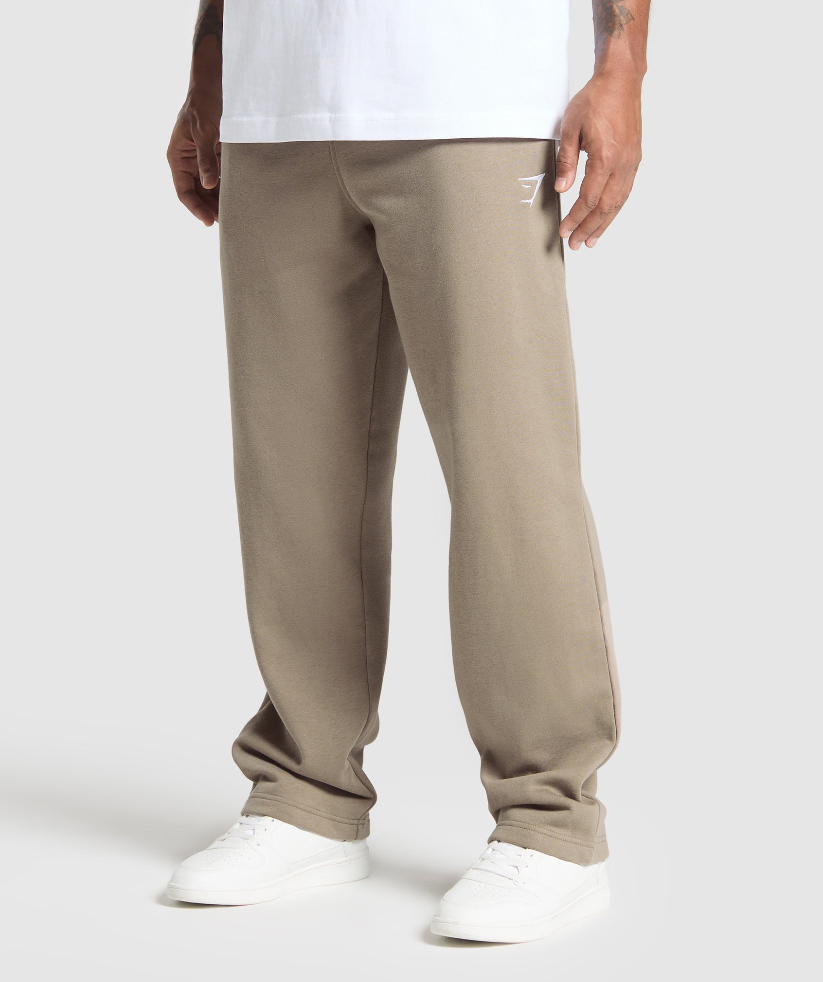 Gymshark Crest Straight Leg Joggers Lifestyle Brown