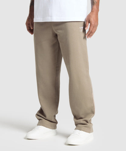 Gymshark Crest Straight Leg Joggers Lifestyle Brown