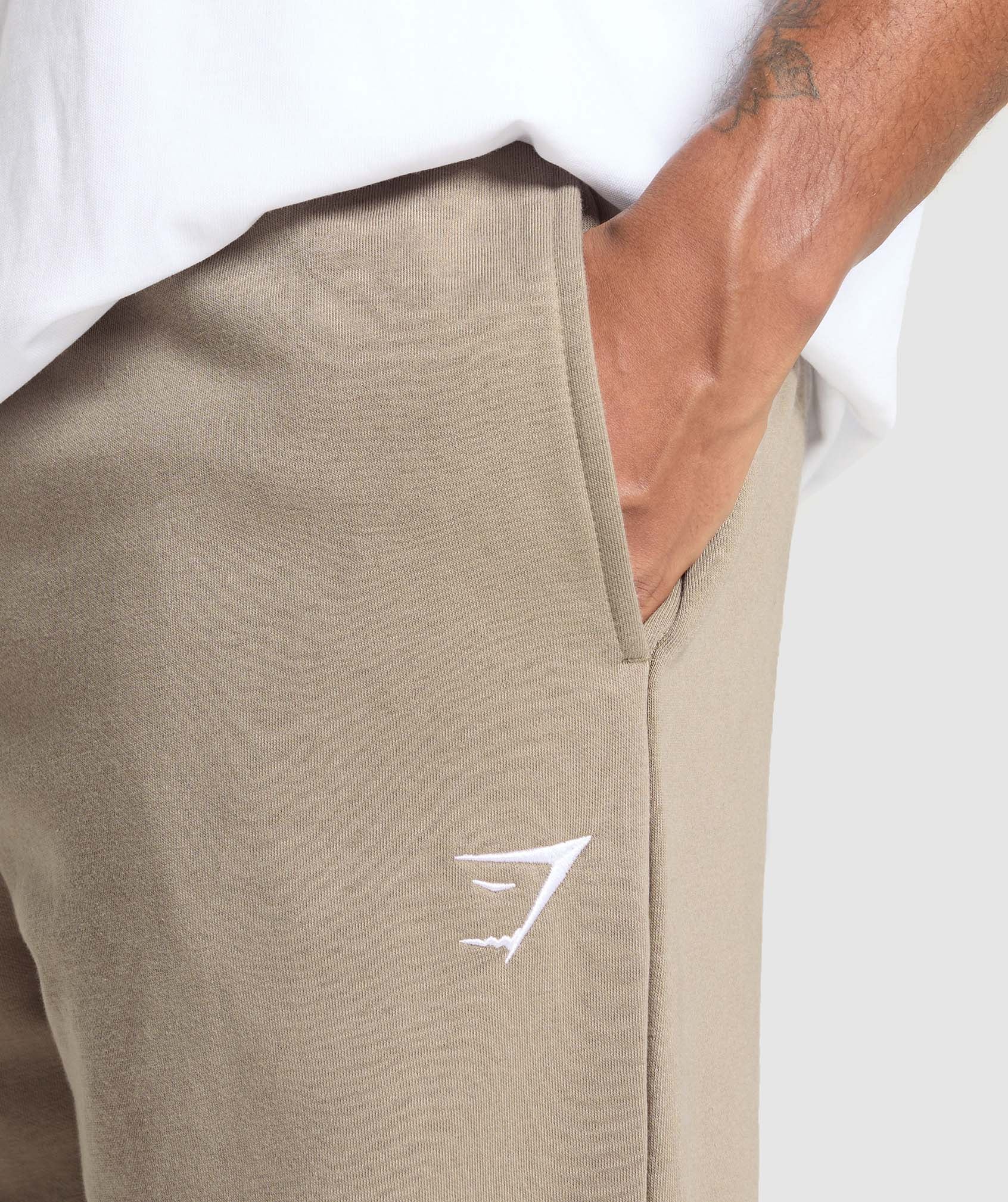 Gymshark Crest Straight Leg Joggers Lifestyle Brown