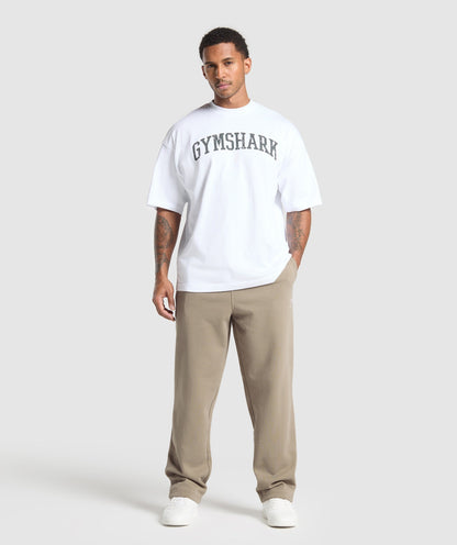 Gymshark Crest Straight Leg Joggers Lifestyle Brown