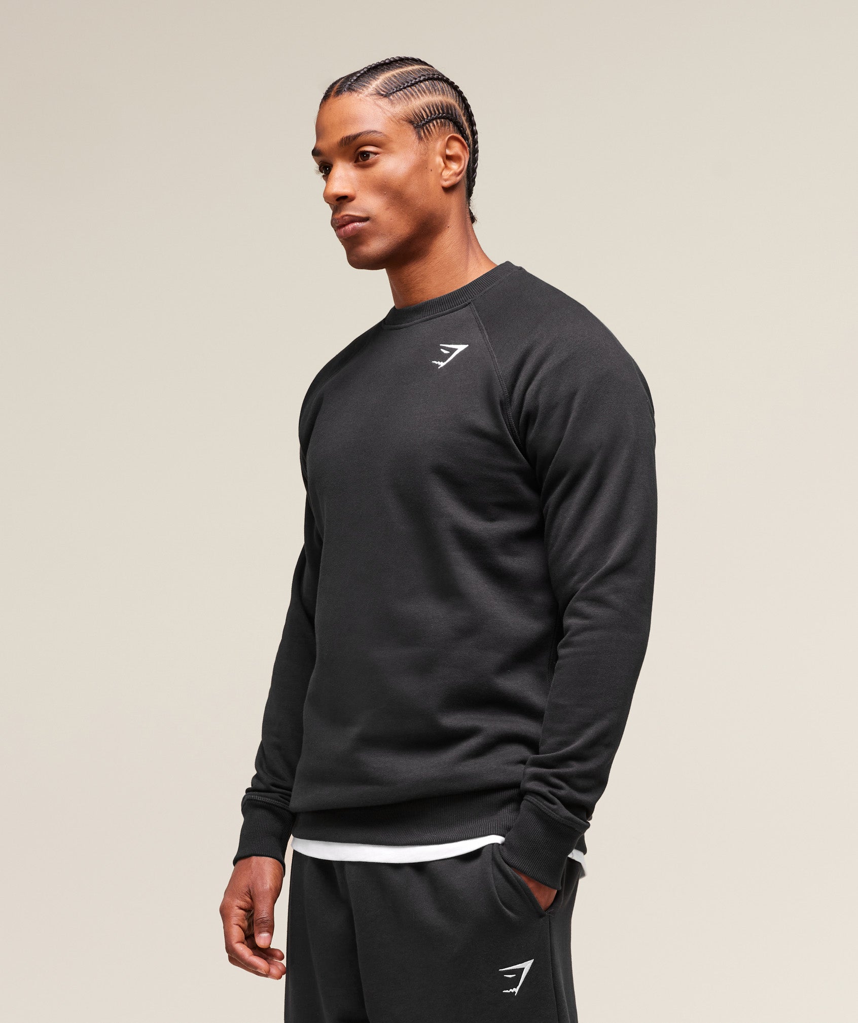 Gymshark Crest Sweatshirt Black