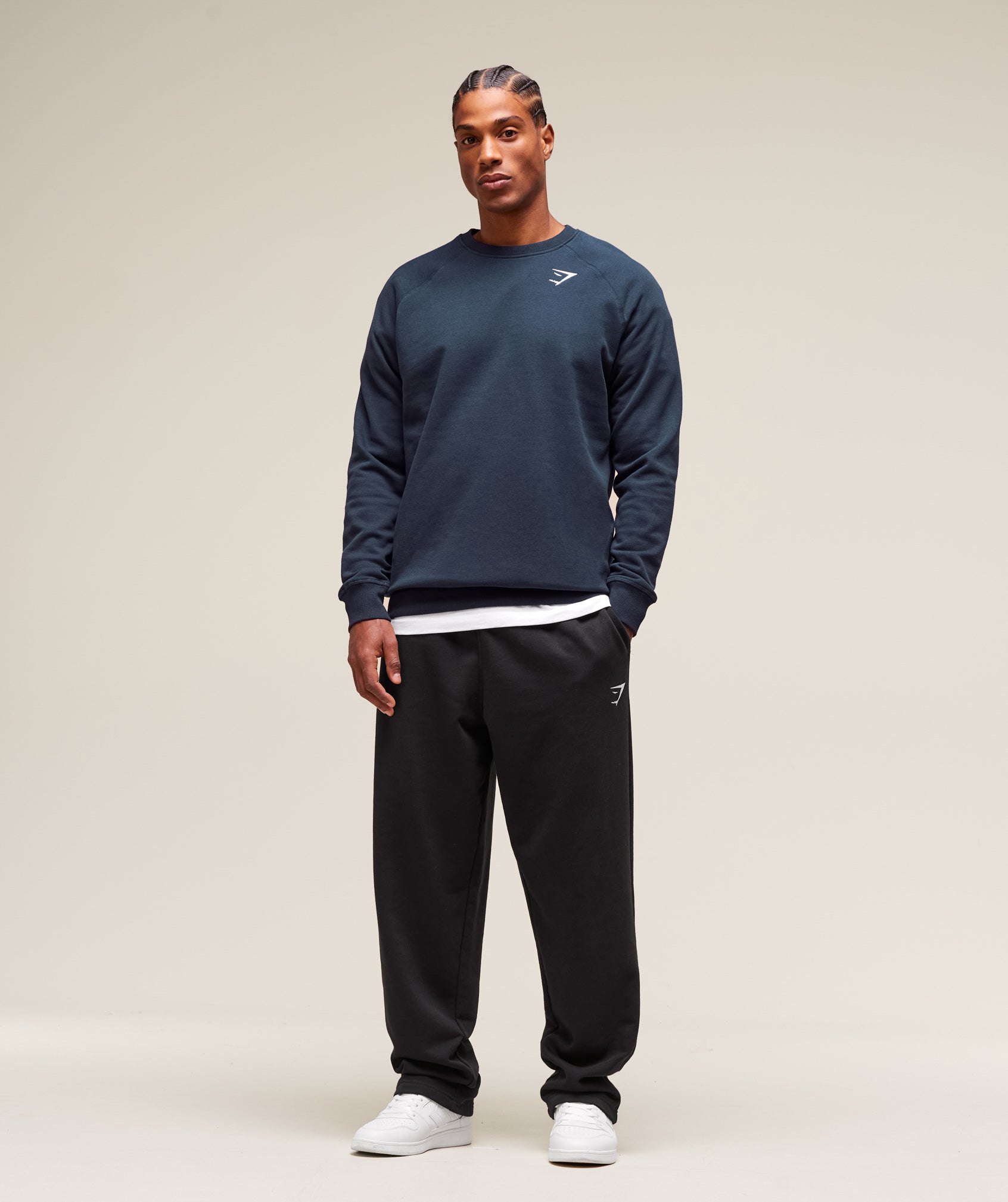 Gymshark Crest Sweatshirt Navy