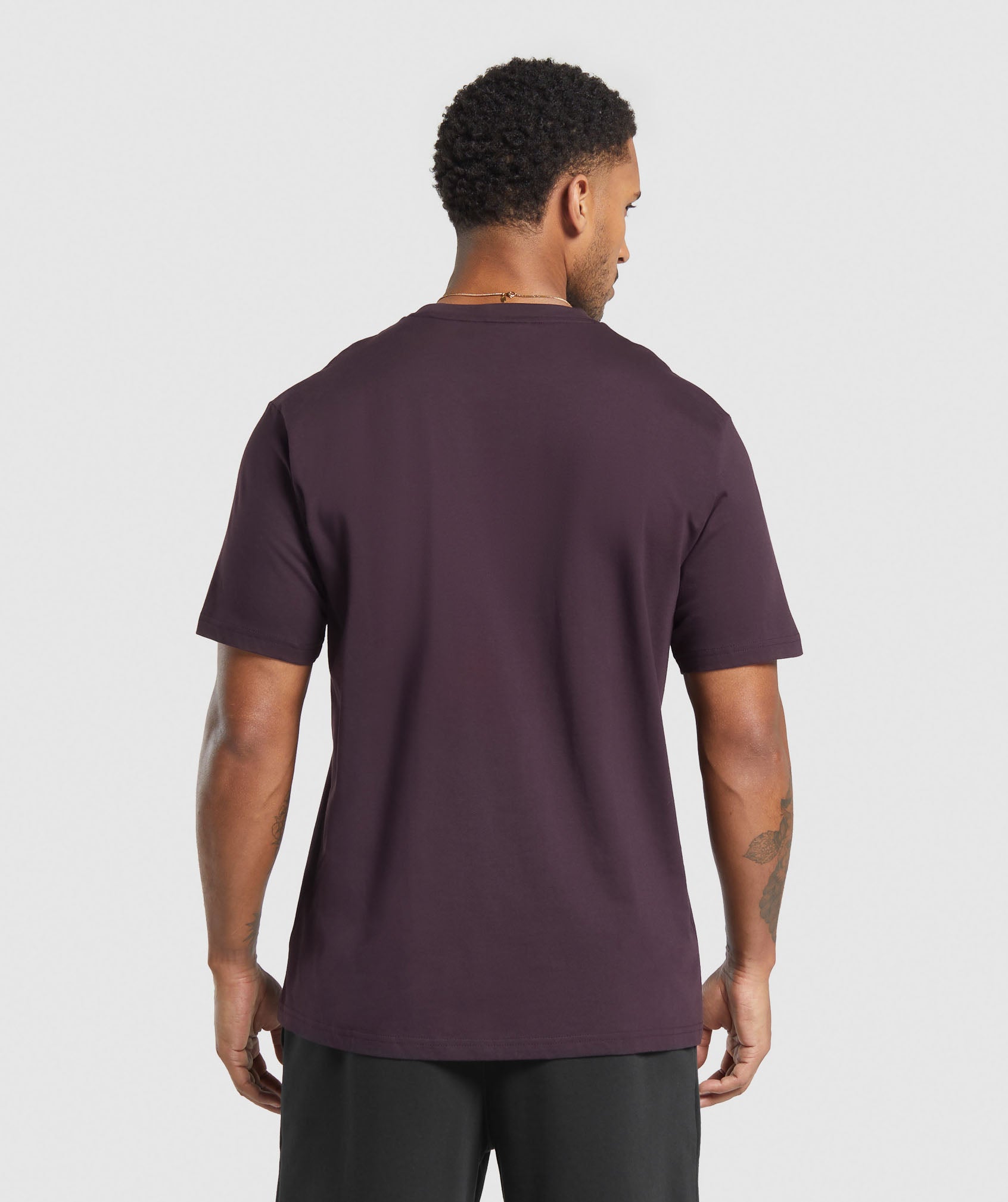 Gymshark Crest T-Shirt Plum Brown