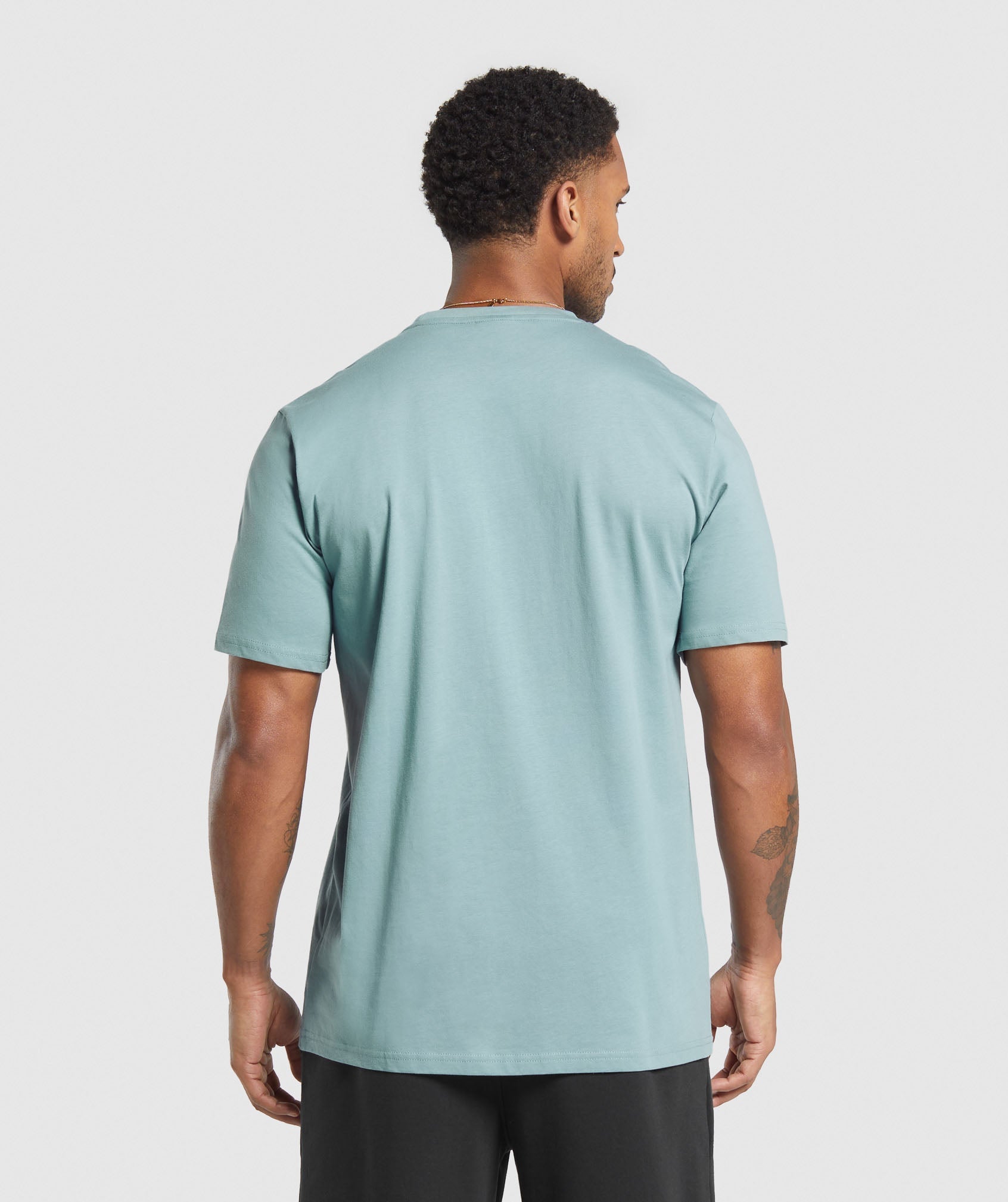 Gymshark Crest T-Shirt Rest Blue