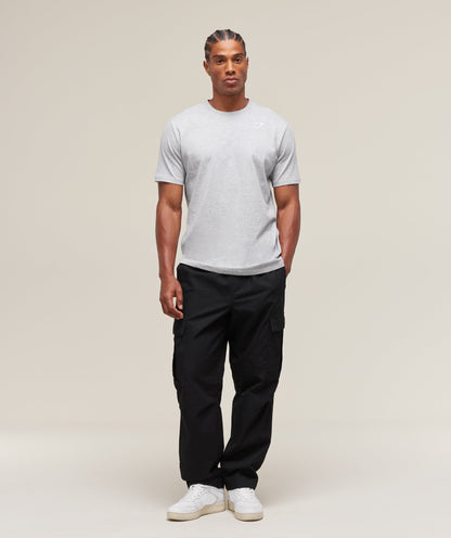 Gymshark Crest T-Shirt Light Grey Marl