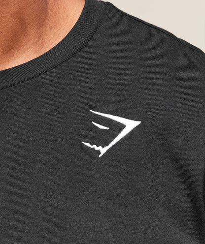 Gymshark Crest T-Shirt (Tall) Black