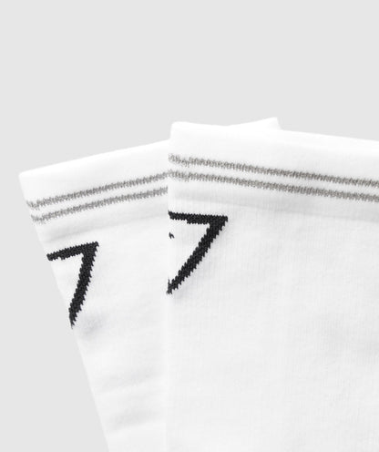 Women's Gymshark Crew Running Socks White