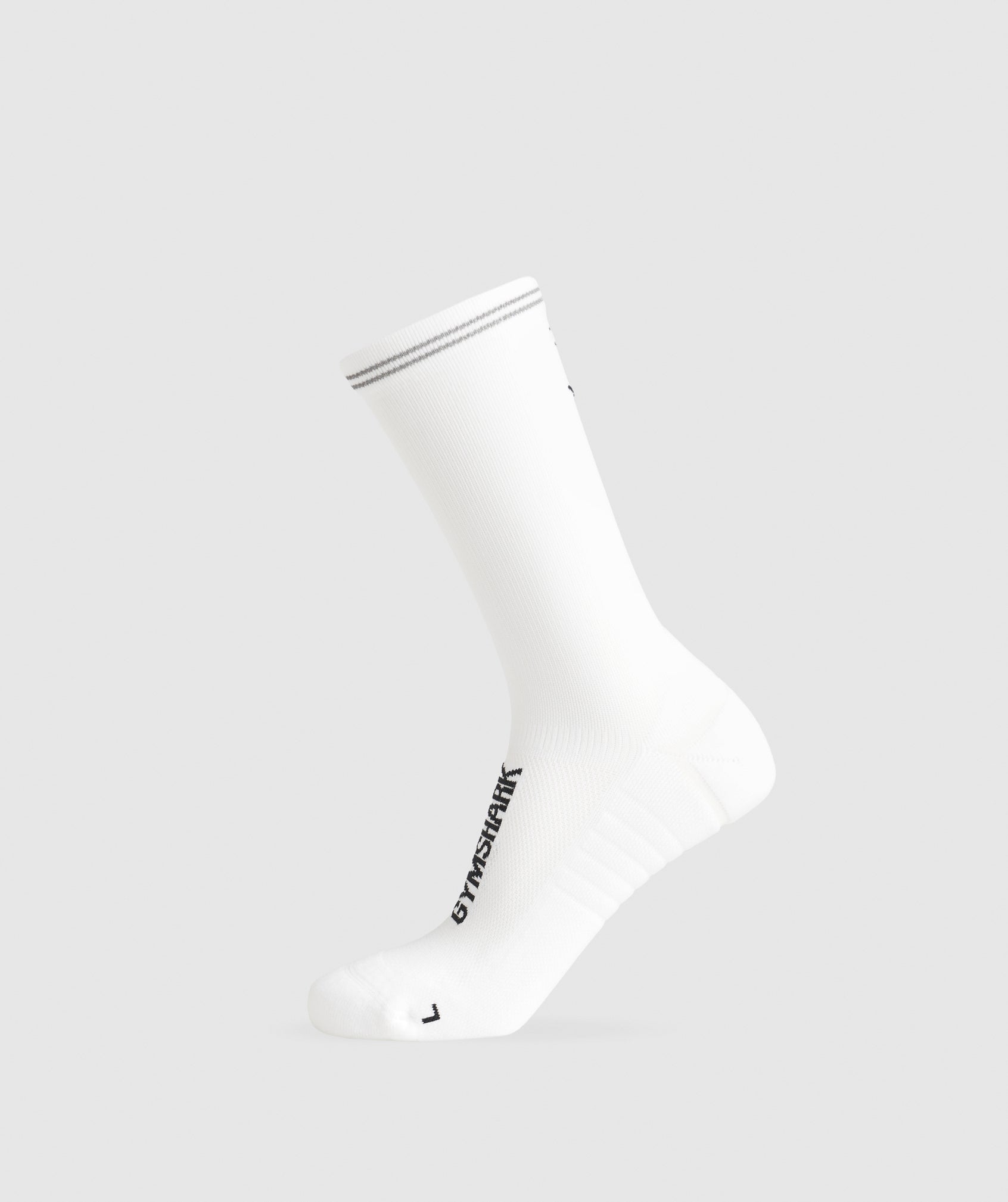 Women's Gymshark Crew Running Socks White