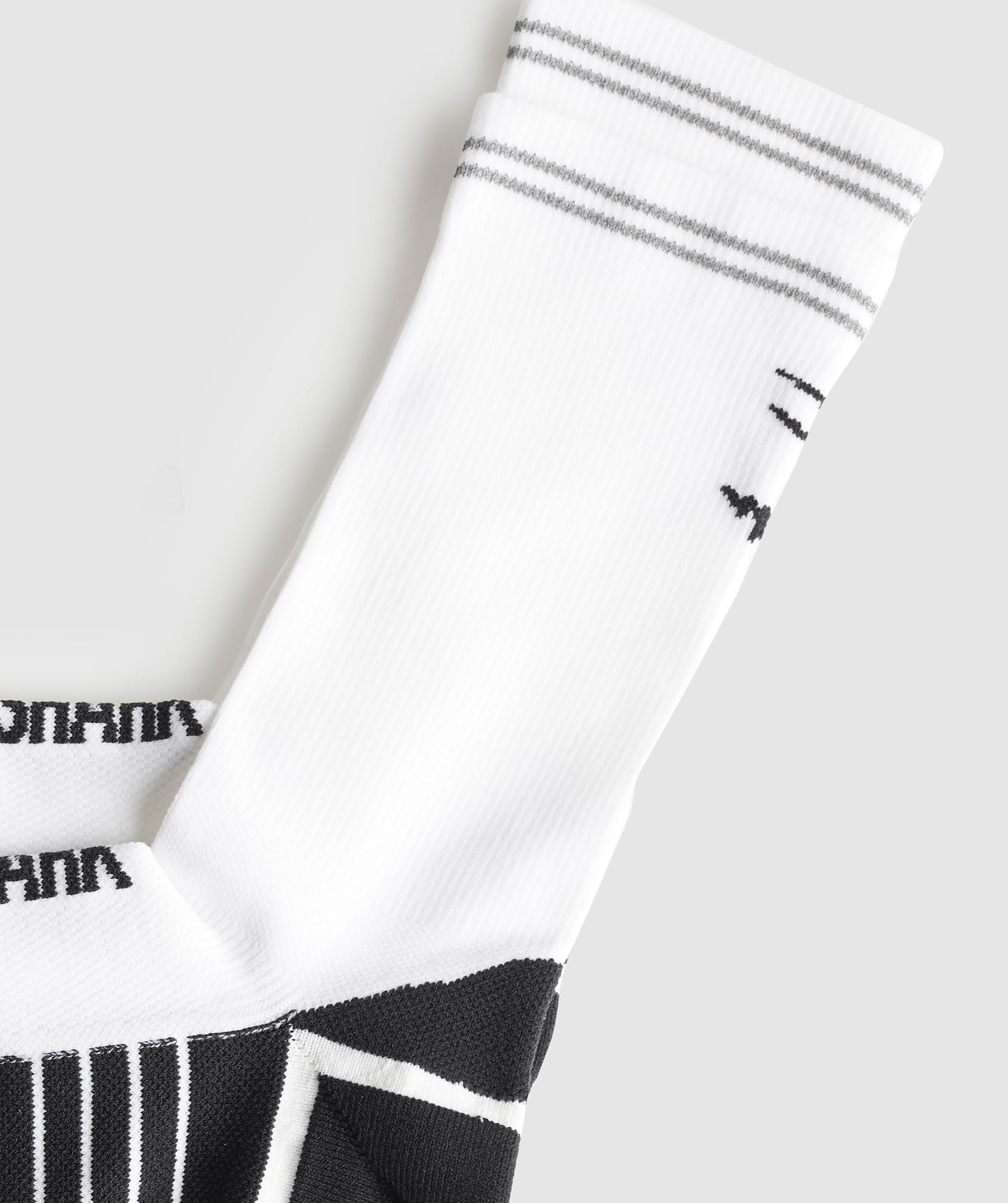 Women's Gymshark Crew Running Socks White