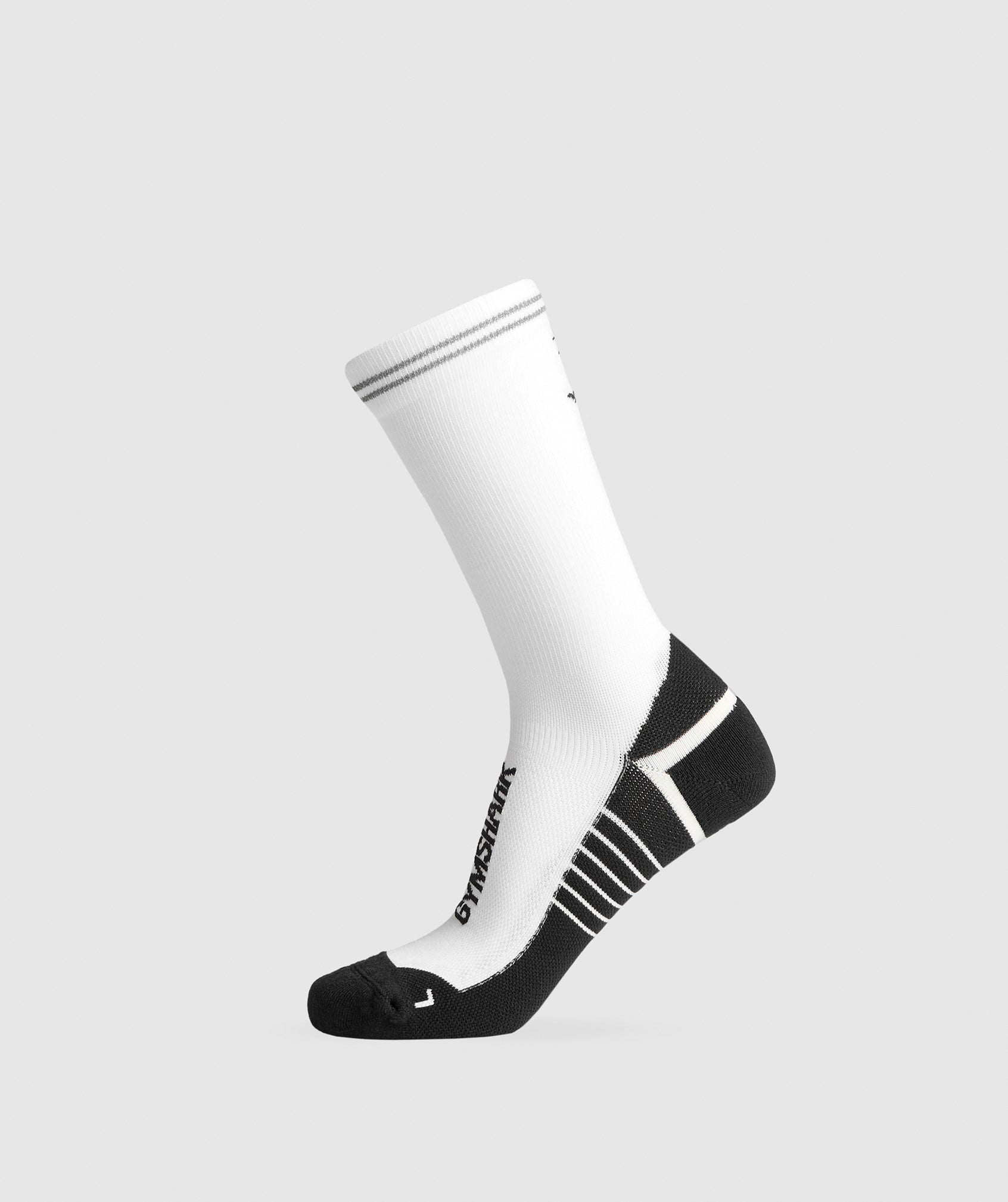 Gymshark Crew Running Socks White