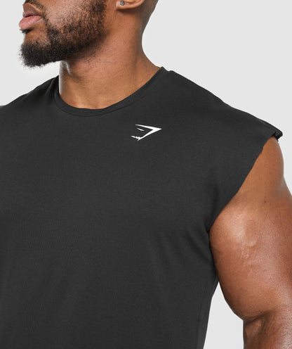 Gymshark Critical Cut Off Tank Black