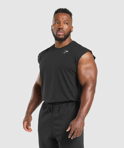 Gymshark Critical Cut Off Tank Black