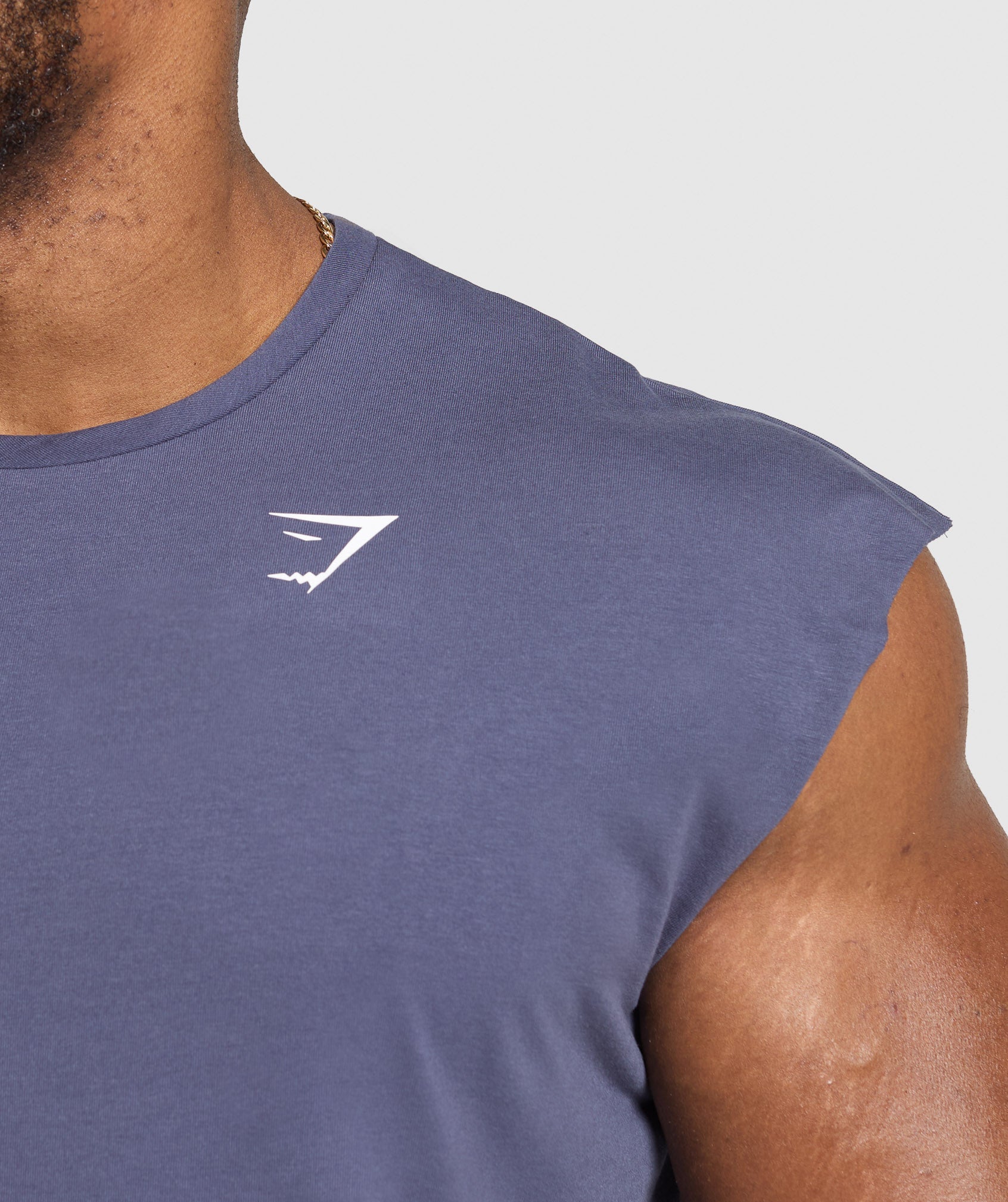 Gymshark Critical Cut Off Tank Weighted Purple